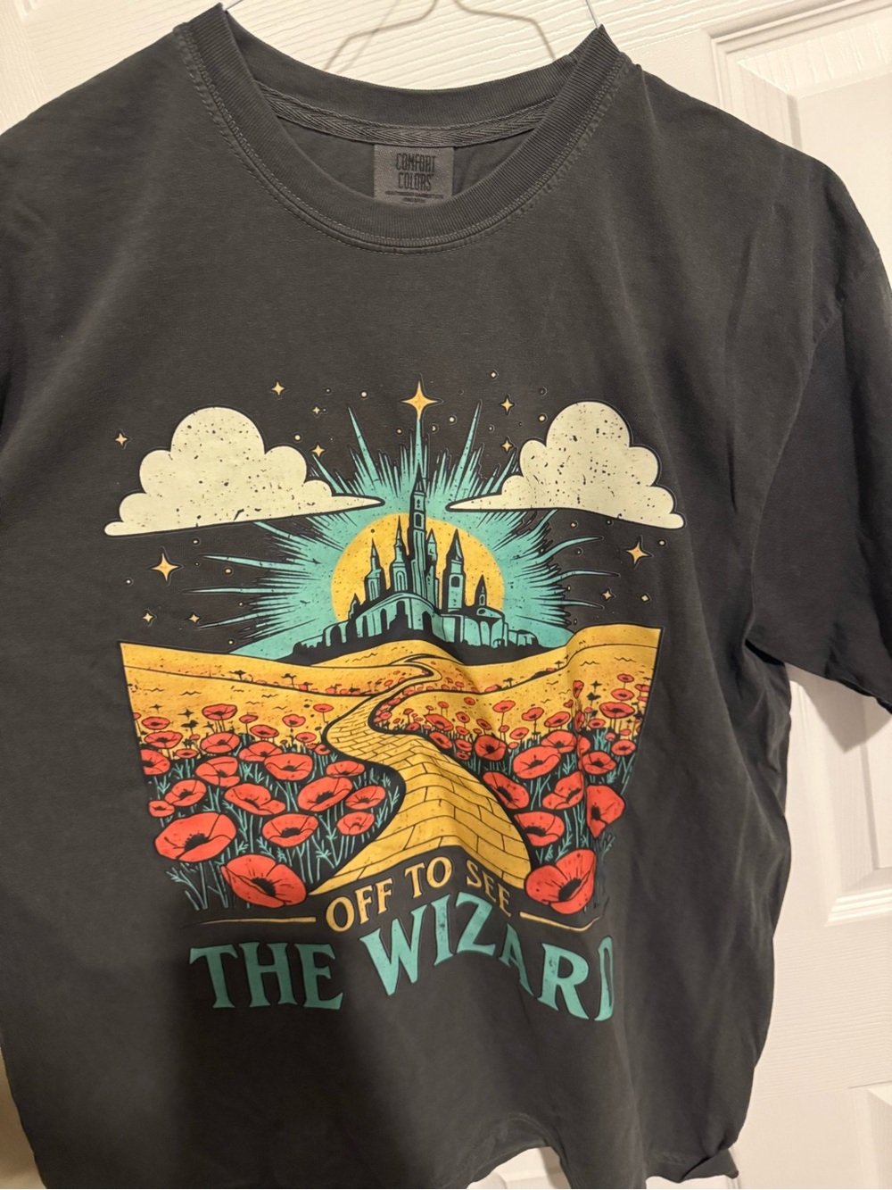 Comfort Colors Black "Off to See The Wizard" Graphic Tee